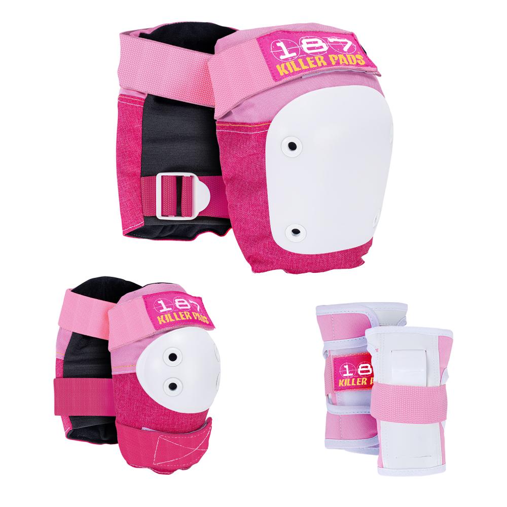 187 Killer Pads Jr. Six Pack Set Pink
