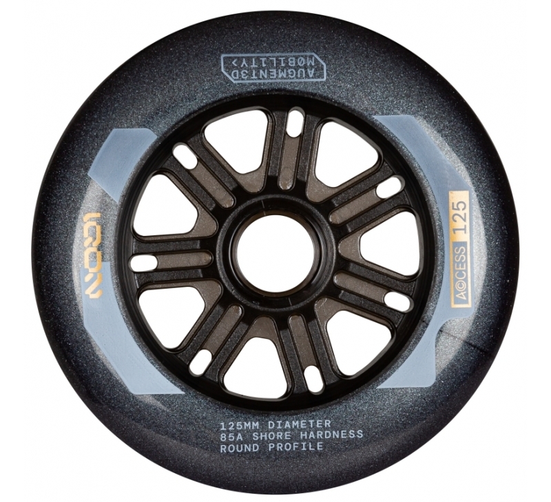 IQON Wielen Access Dark Grey 125mm/88a [ 3-Pack ]