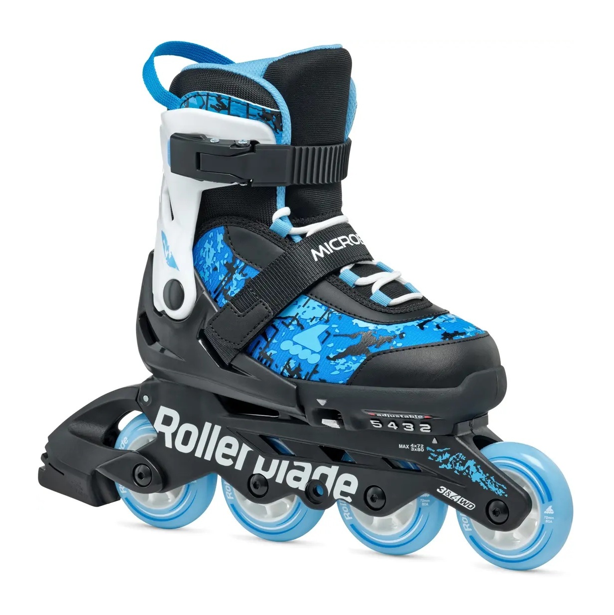 Rollerblade Microblade SL - Black/SkyBlue