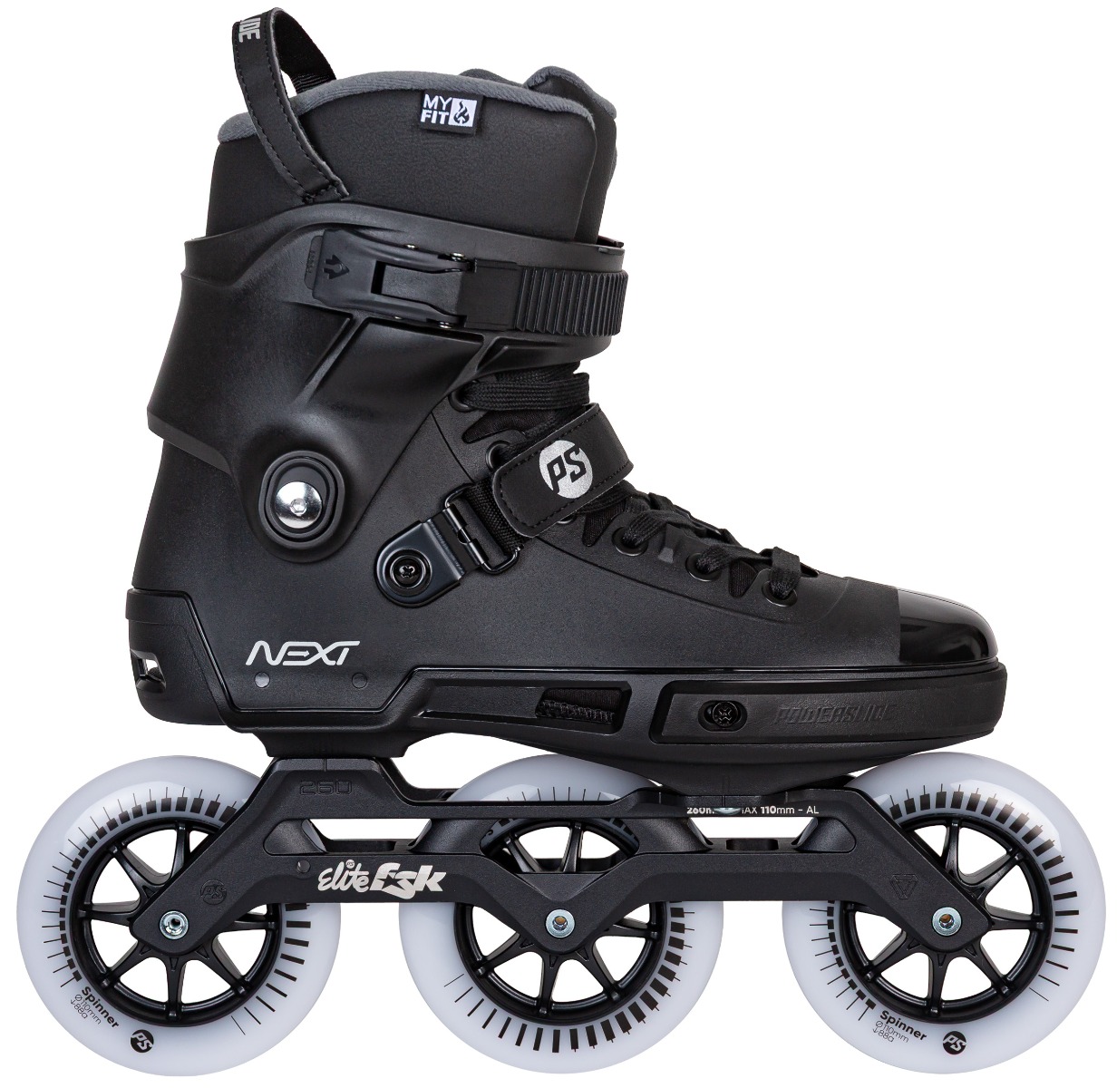 Powerslide Next | 110mm Black - Maat: 46-47