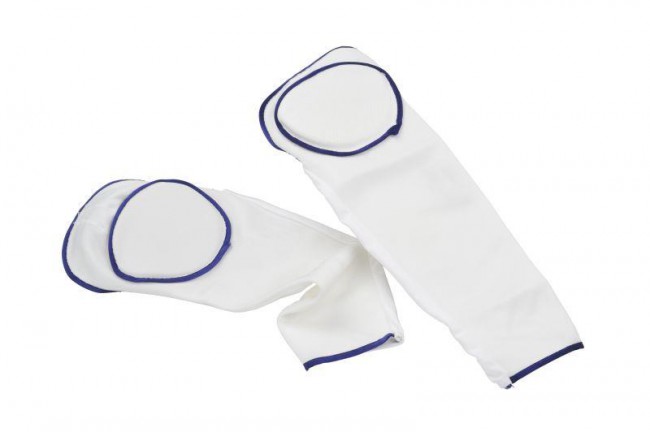 Zandstra Dyneema Knie/Scheen Beschermers Snijvast | Wit Maat: L