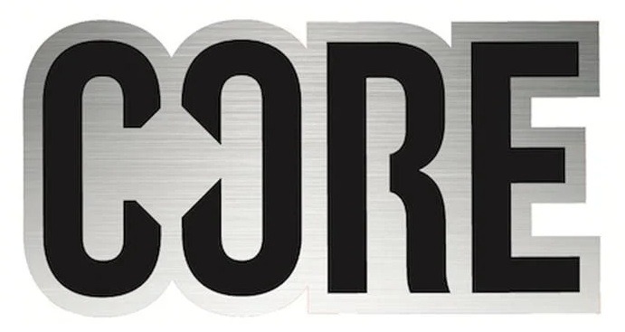 CORE Classic Stuntstep Sticker | Split Black/Red