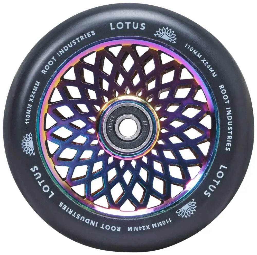 Root Lotus Stuntstep Wielen 2-Pack Rocket Fuel/Zwart 110mm