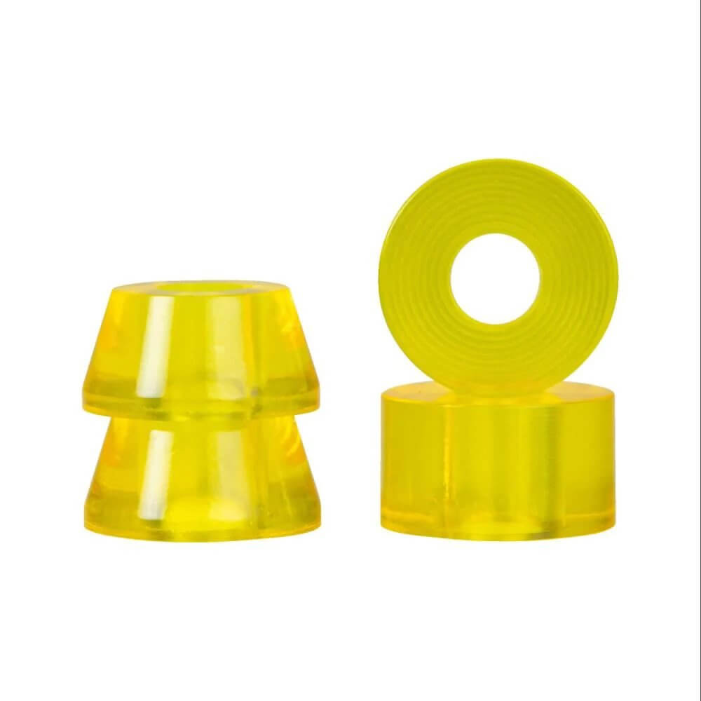 Clouds Bushings 85a 2x Conical & 2x Barrel | Clear Yellow