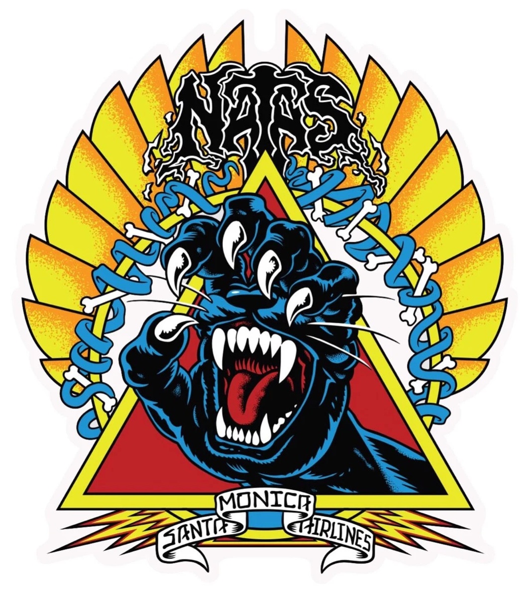 Santa Cruz Natas Screaming Panther Sticker | 5.25 In