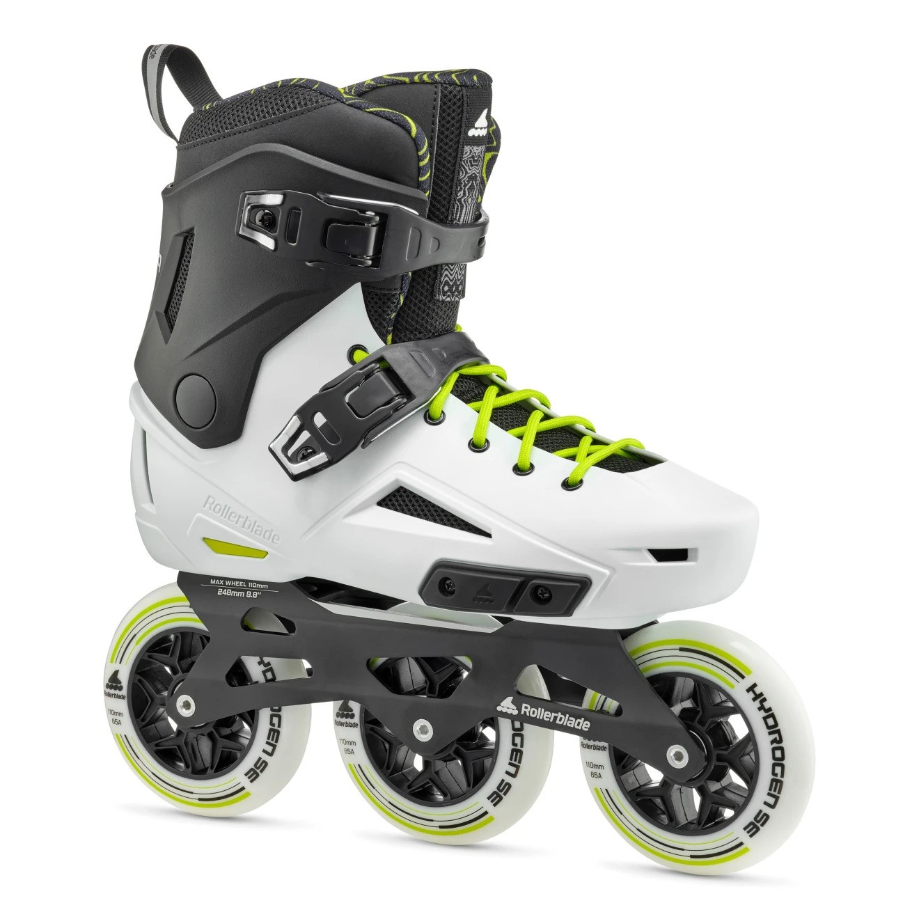 Rollerblade Lightning 110 3WD Black/White - Mt: 40.5-41Cm. 26.0-26.5