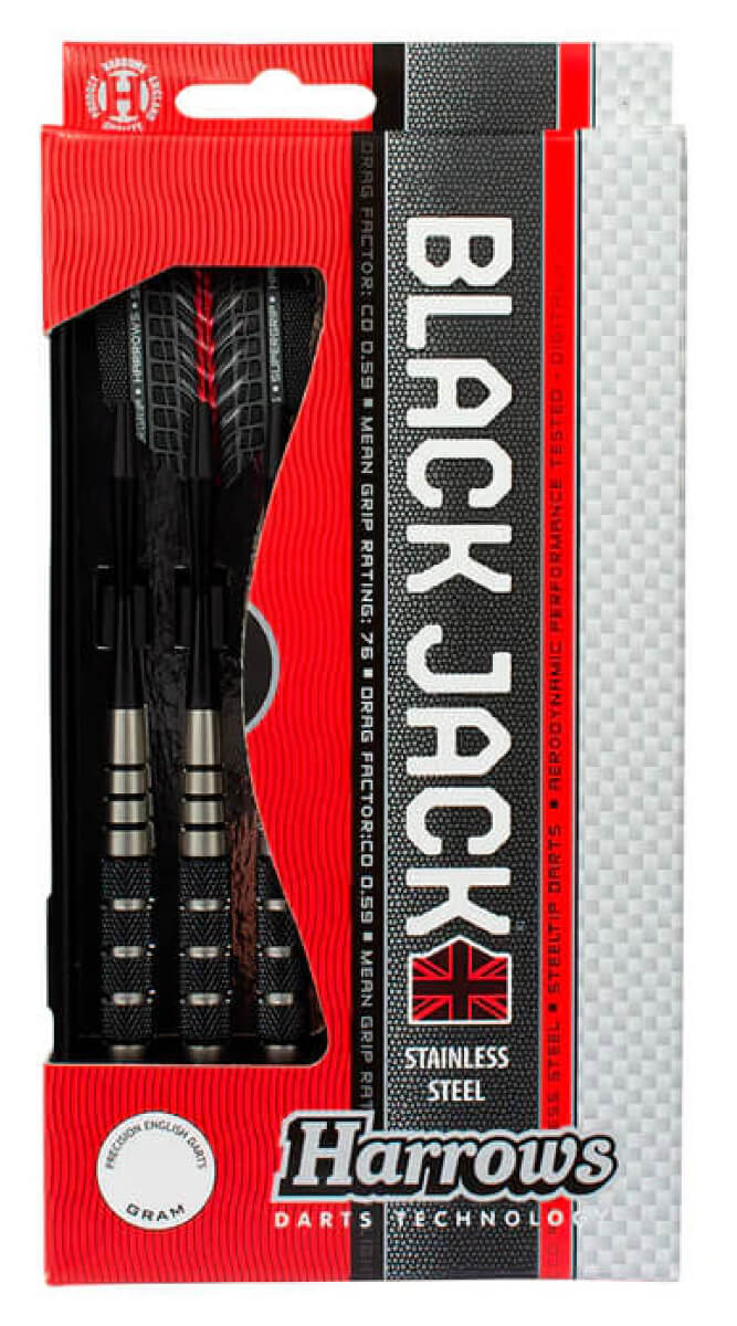 Harrows Black Jack | 24 Gram Gk. - Dartpijlen