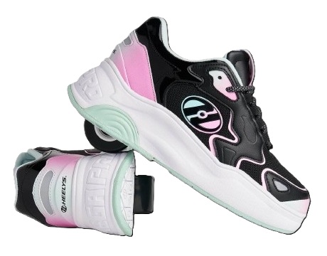 Heelys Mega Pro | Black/White/Pink/Green