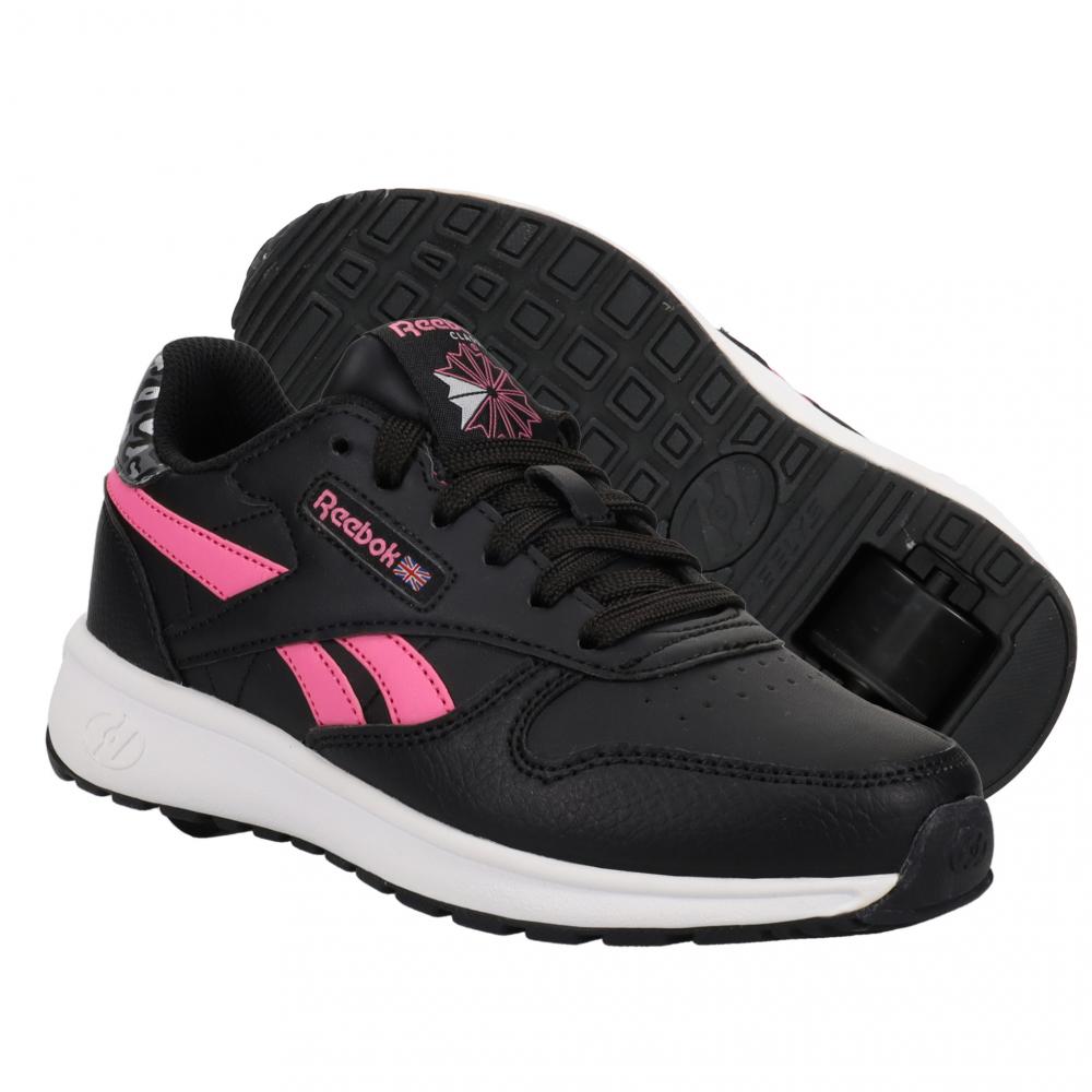 Heelys X Reebok Classic Leather | Black / Pink / Grey - Maat 34-35