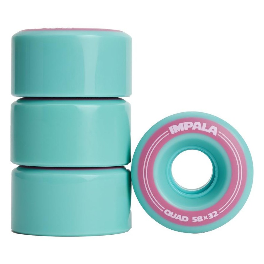 Impala Quad Wheel 4pk | 58mm Aqua