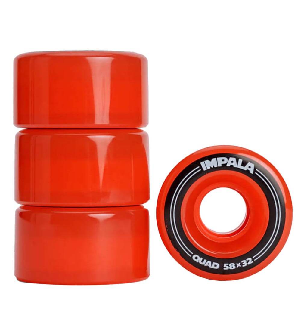Impala Quad Wheel 4pk | 58mm Red