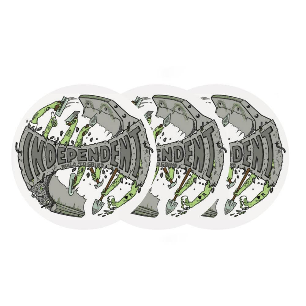 Independent Stickers Build to Grind White Vinyl
