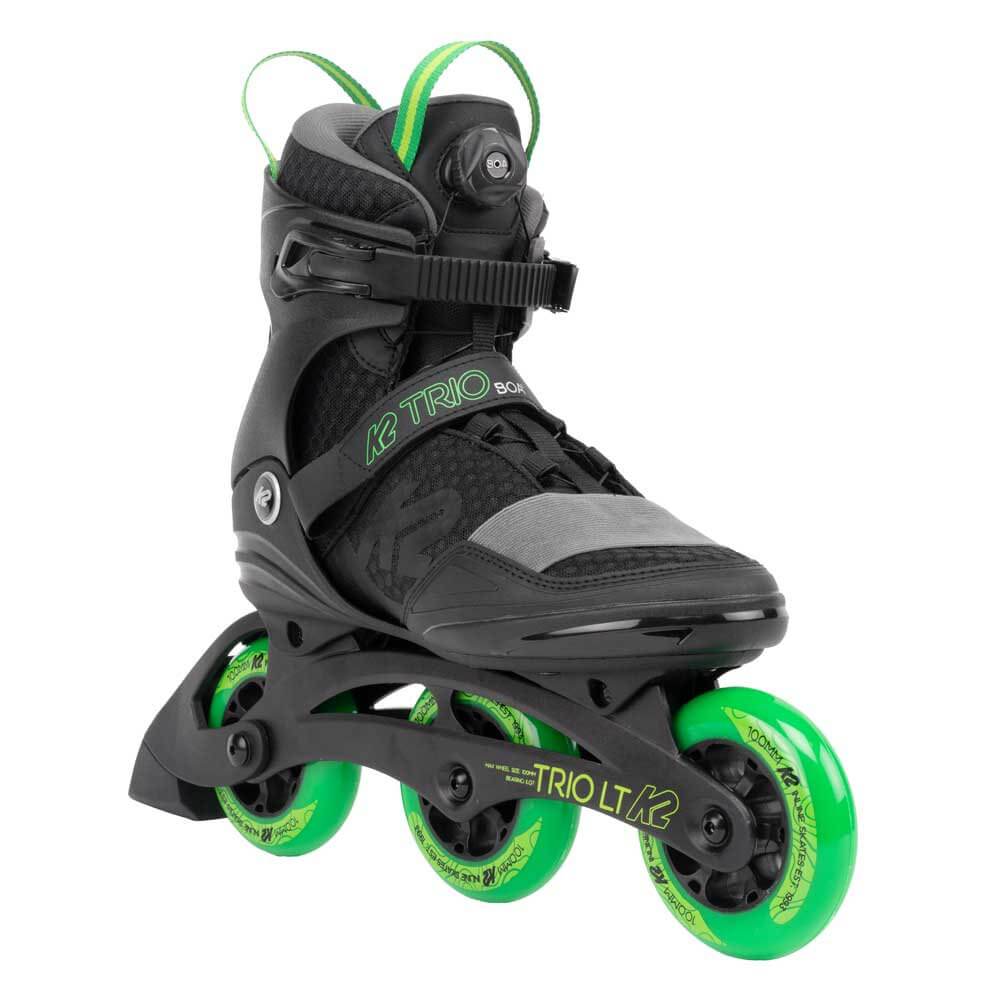 K2 Trio LT 100 BOA Black/Green | Maat: 40.5/41 - US 8