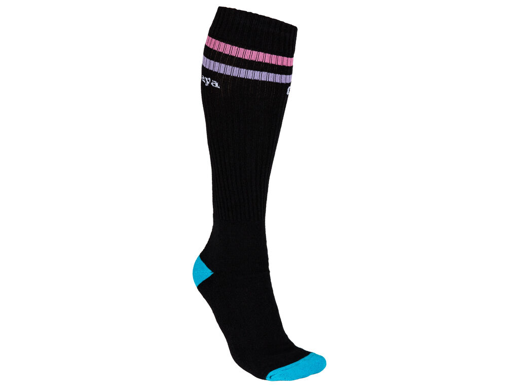 Chaya 12" Skate Socks Black-S-34-37