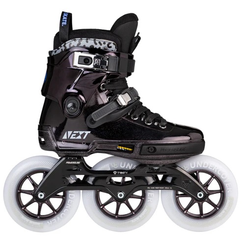 Powerslide Next 30th Anniversary | 125mm Black Chrome - Maat: 36-37