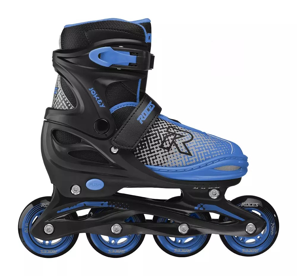 Roces Jokey X Boy Adjustable Inline Skates | Black/AstroBlue Maat: 26-29