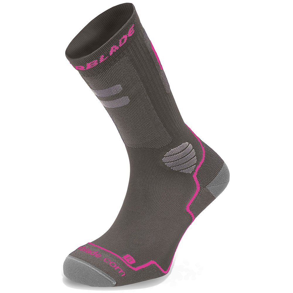 Rollerblade High Performance Skate Socks W darkgrey/pink - Maat L - 43-46