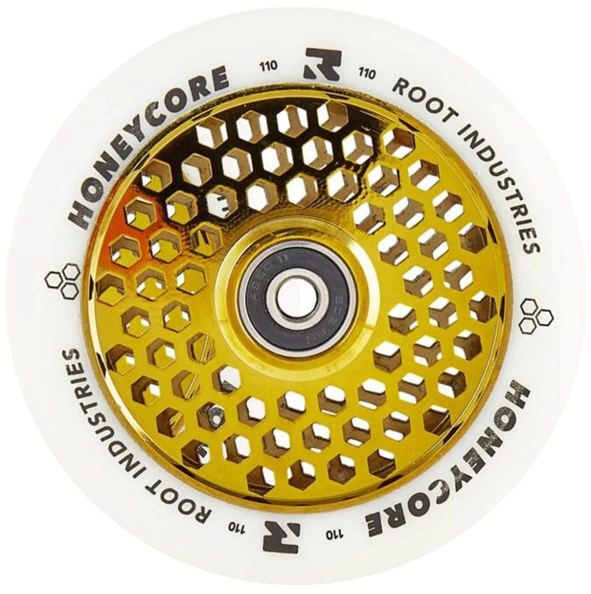 Root Honeycore White 110mm Stuntstep Wielen 2-Pack | Goud