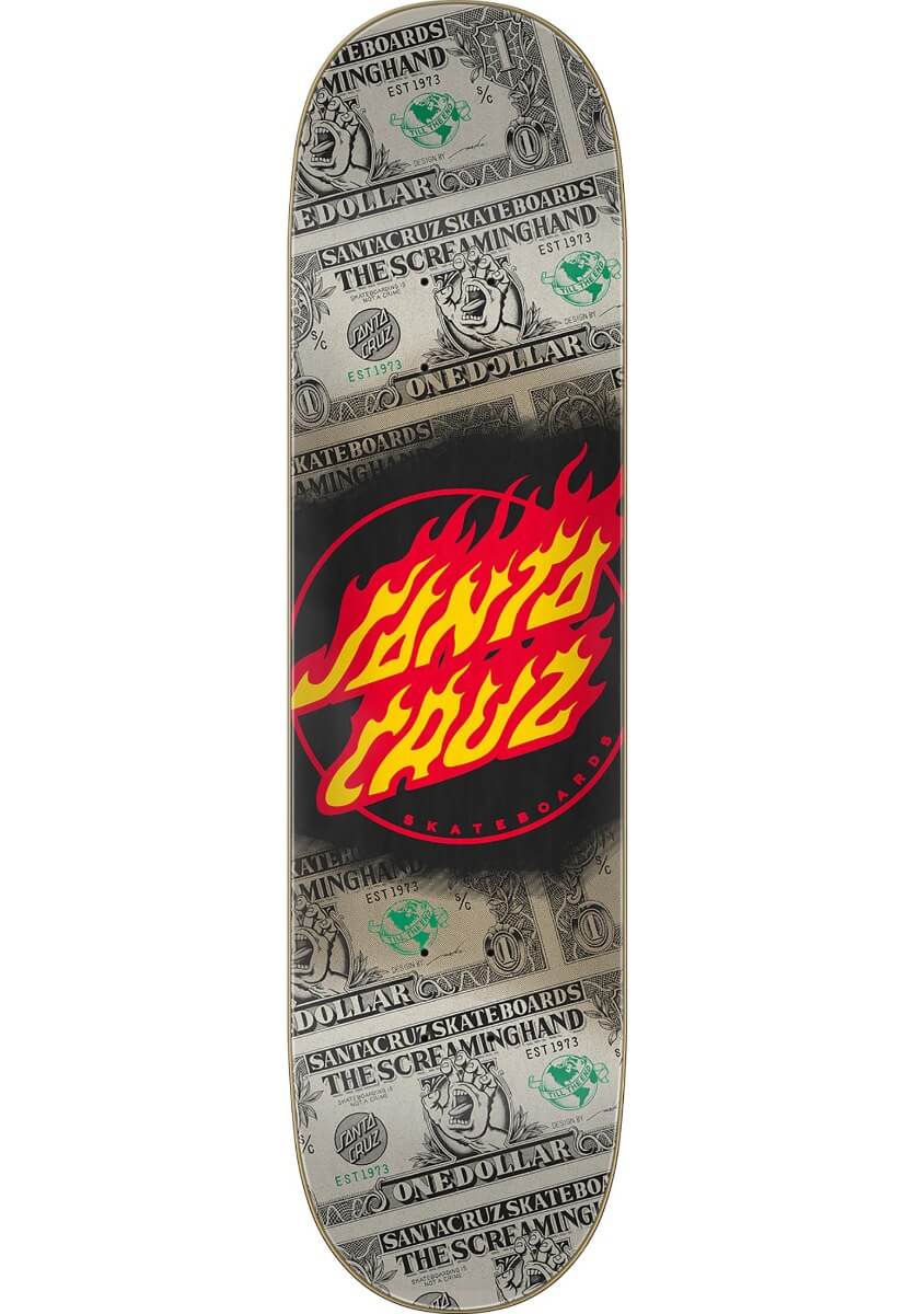 Santa Cruz Deck - Dollar Flame Dot 9" x 31.6"