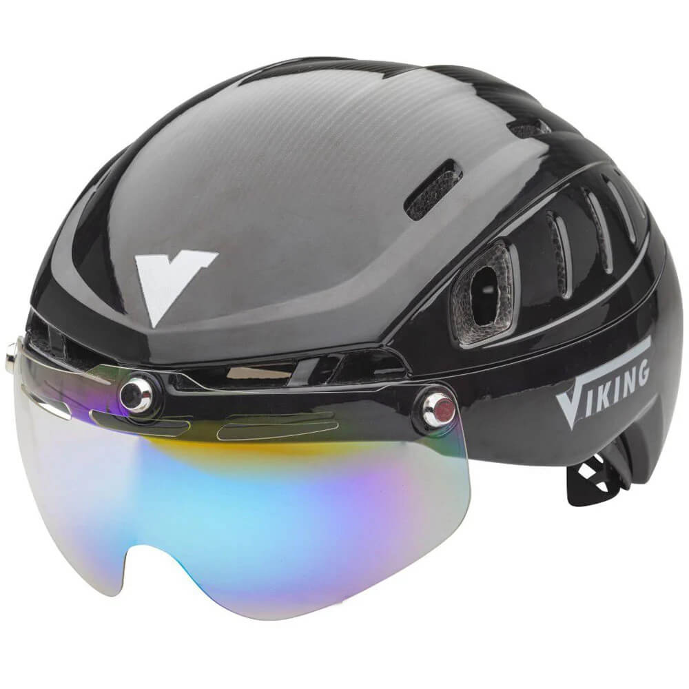 Viking Schaats Helm Sparrow Incl. Vizier - Zilver - L/XL
