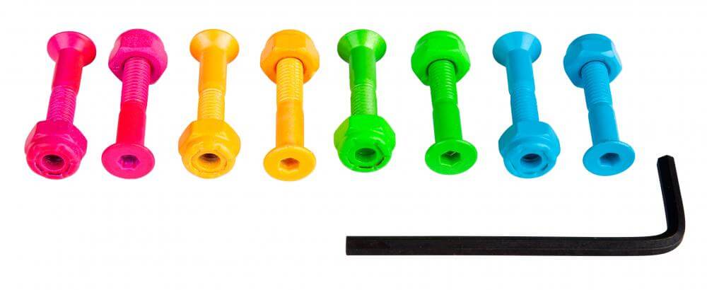 Sushi 1IN Coloured Allen Bolts 8-Pack 