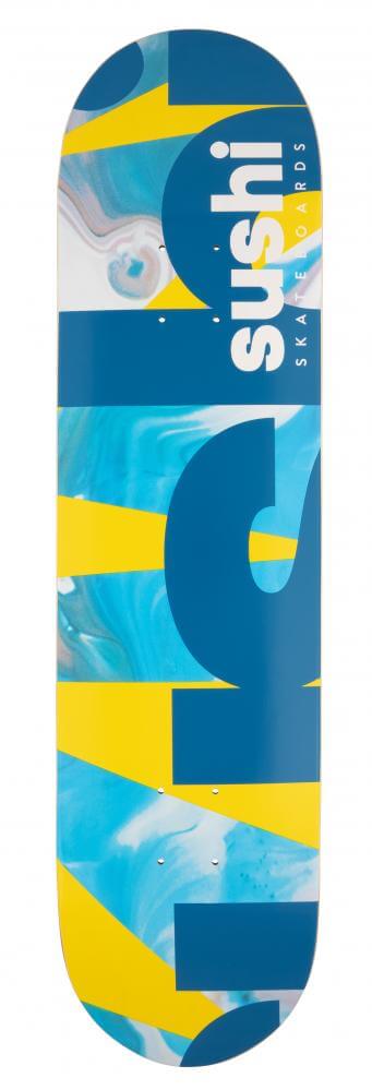 Sushi Deck Spectrum Logo Yellow/Teal 8 IN