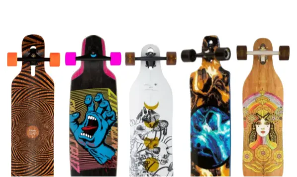 voorbeelden van longboards binnen ons assortiment